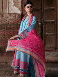 KAHF Aangan Embroidered Luxury Lawn Unstitched 3Pc Suit KPS-7B SHABNAM