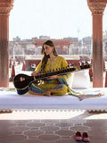 KAHF Aangan Embroidered Luxury Lawn Unstitched 3Pc Suit KPS-8A ZARAFSHAN