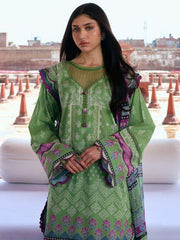 KAHF Aangan Embroidered Luxury Lawn Unstitched 3Pc Suit KPS-8B RUMI