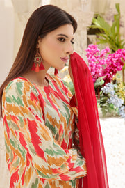 Feathers Premium Printed Lawn Unstitched 3Pc Suit KRISTY-FT366