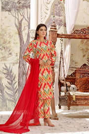 Feathers Premium Printed Lawn Unstitched 3Pc Suit KRISTY-FT366