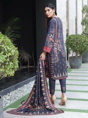 Kashaf by Humdum Unstitched Printed Wool 3Pc Suit KS-02