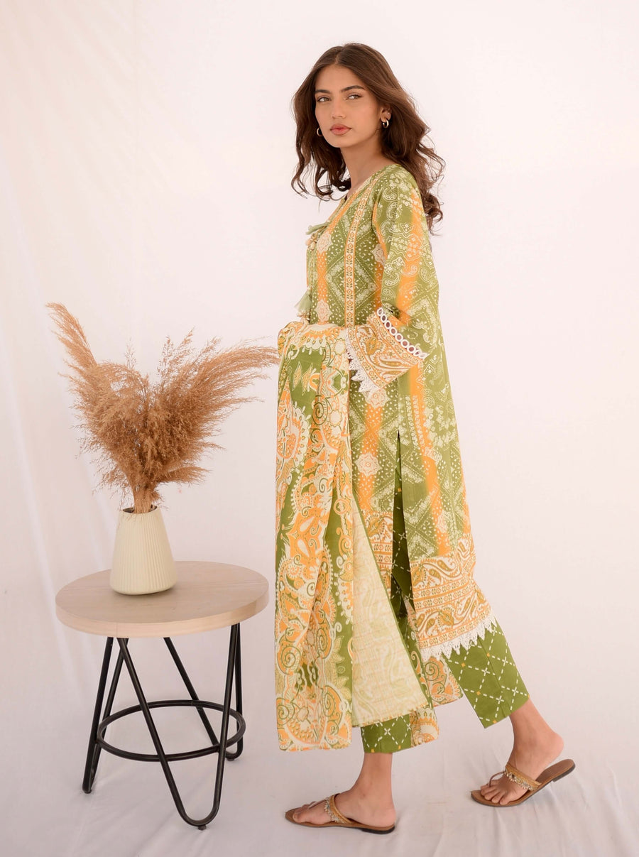 Keysha Digital Printed Khaddar Unstitched 3Pc Suit KSW-61