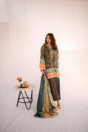 Keysha Digital Printed Khaddar Unstitched 3Pc Suit KSW-62