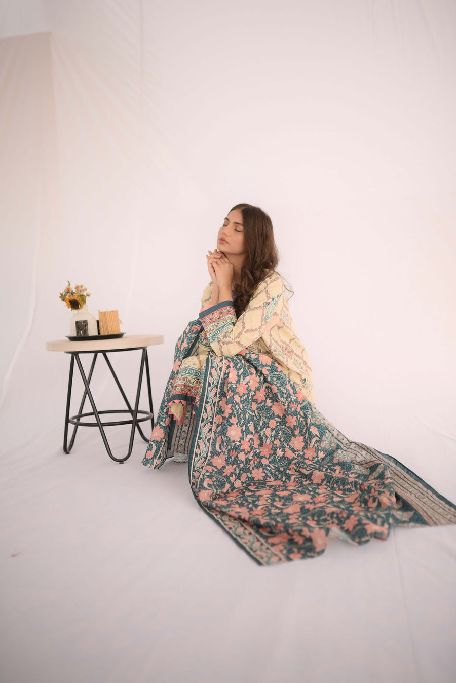 Keysha Digital Printed Khaddar Unstitched 3Pc Suit KSW-63