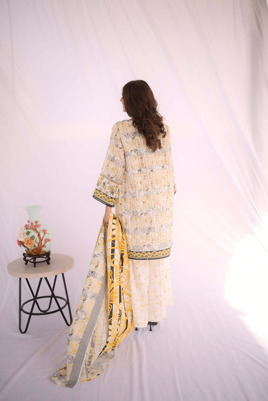 Keysha Digital Printed Khaddar Unstitched 3Pc Suit KSW-65