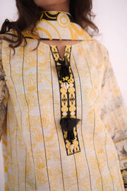 Keysha Digital Printed Khaddar Unstitched 3Pc Suit KSW-65
