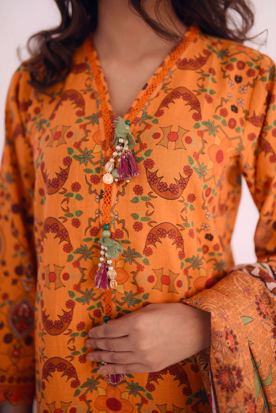 Keysha Digital Printed Khaddar Unstitched 3Pc Suit KSW-68