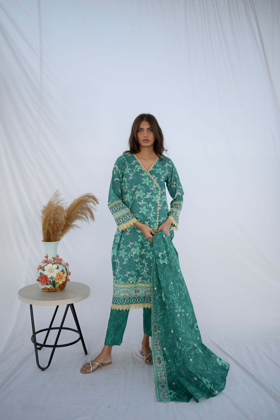 Keysha Digital Printed Khaddar Unstitched 3Pc Suit KSW-69