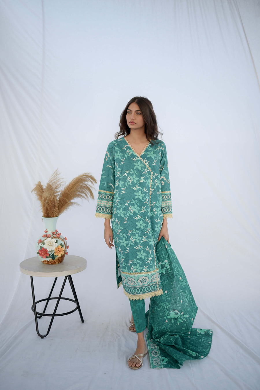 Keysha Digital Printed Khaddar Unstitched 3Pc Suit KSW-69