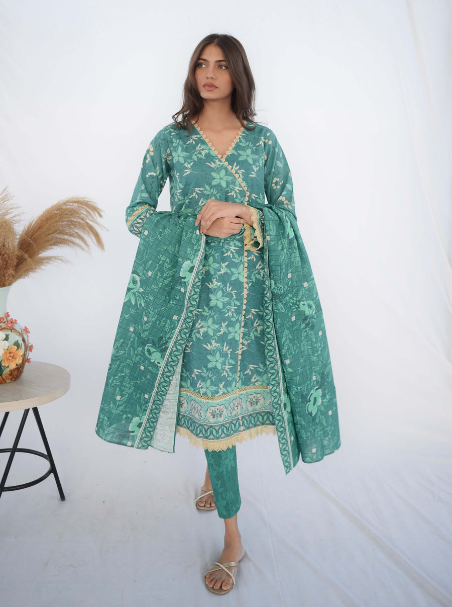 Keysha Digital Printed Khaddar Unstitched 3Pc Suit KSW-69