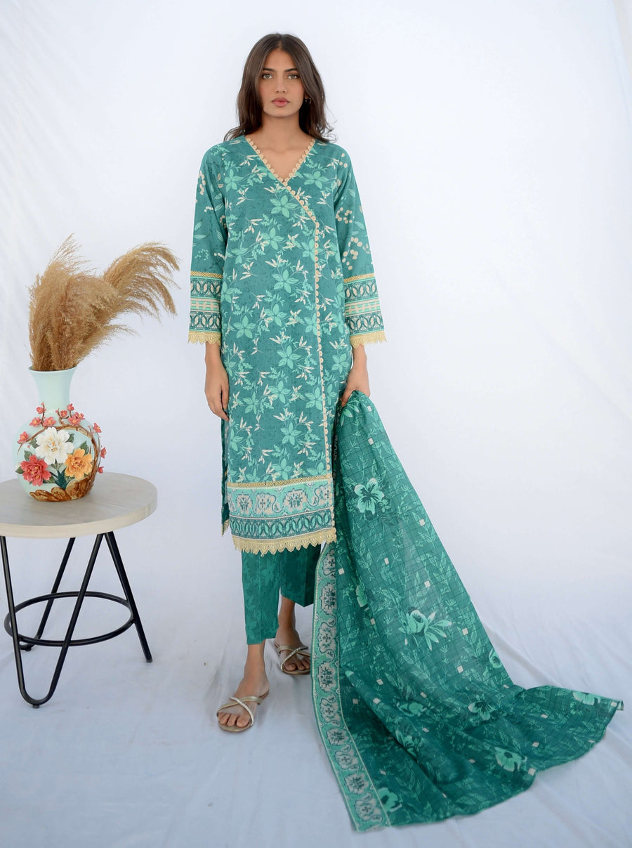Keysha Digital Printed Khaddar Unstitched 3Pc Suit KSW-69