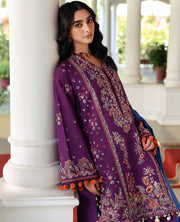 Republic Womenswear Amaris Unstitched Khaddar 3Pc Suit D-03 Kaia