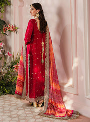 Faiza Faisal Heeriye Embroidered Raw Silk Unstitched 3Pc Suit - Kaira