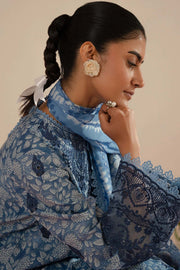 Afrozeh Floral Charm Embroidered Lawn Unstitched 3Pc Suit AL-25-V5-05 Kalina