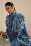 Afrozeh Floral Charm Embroidered Lawn Unstitched 3Pc Suit AL-25-V5-05 Kalina