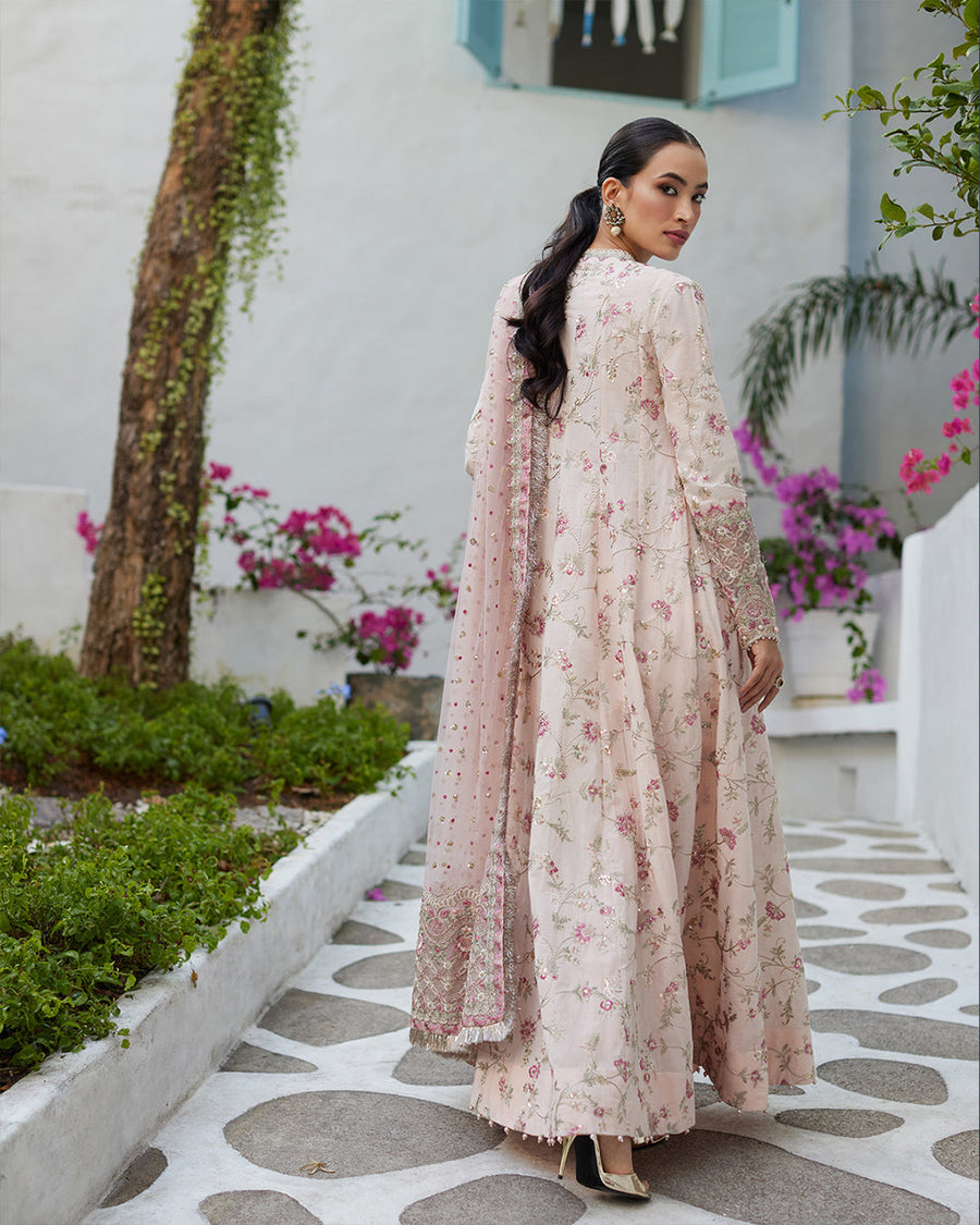 Liliana by Faiza Saqlain Embroidered Lawn Unstitched 3Pc Suit - Karine