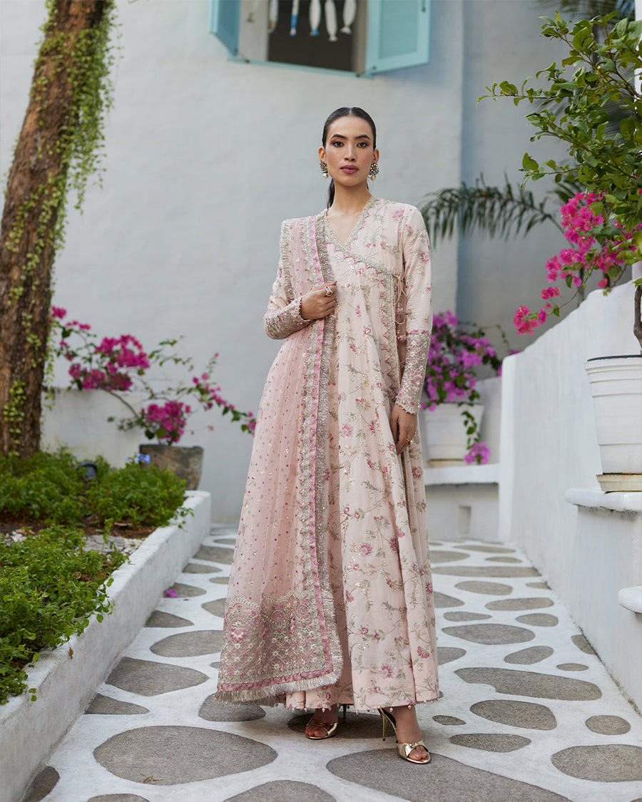 Liliana by Faiza Saqlain Embroidered Lawn Unstitched 3Pc Suit - Karine