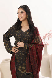 Feathers Digital Printed Dhanak Unstitched 3Pc Suit Kesar Kohl-FT795