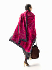 Zainab Chottani Embroidered Marina Twill Unstitched 3Pc Suit D-08 Kesia
