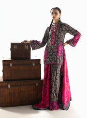 Zainab Chottani Embroidered Marina Twill Unstitched 3Pc Suit D-08 Kesia