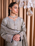 Faiza Faisal Rema Embroidered Raw Silk Unstitched 3Pc Suit - Kiran