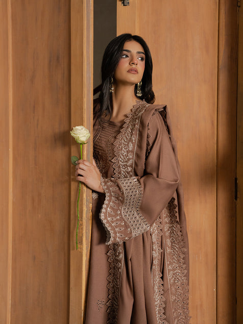 Virsa by Cinq Embroidered Karandi Unstitched 3Pc Suit - KOH