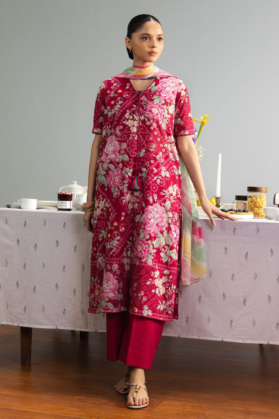 Coco by Zara Shahjahan Prints Unstitched Lawn 3Pc Suit D-04B Kohana