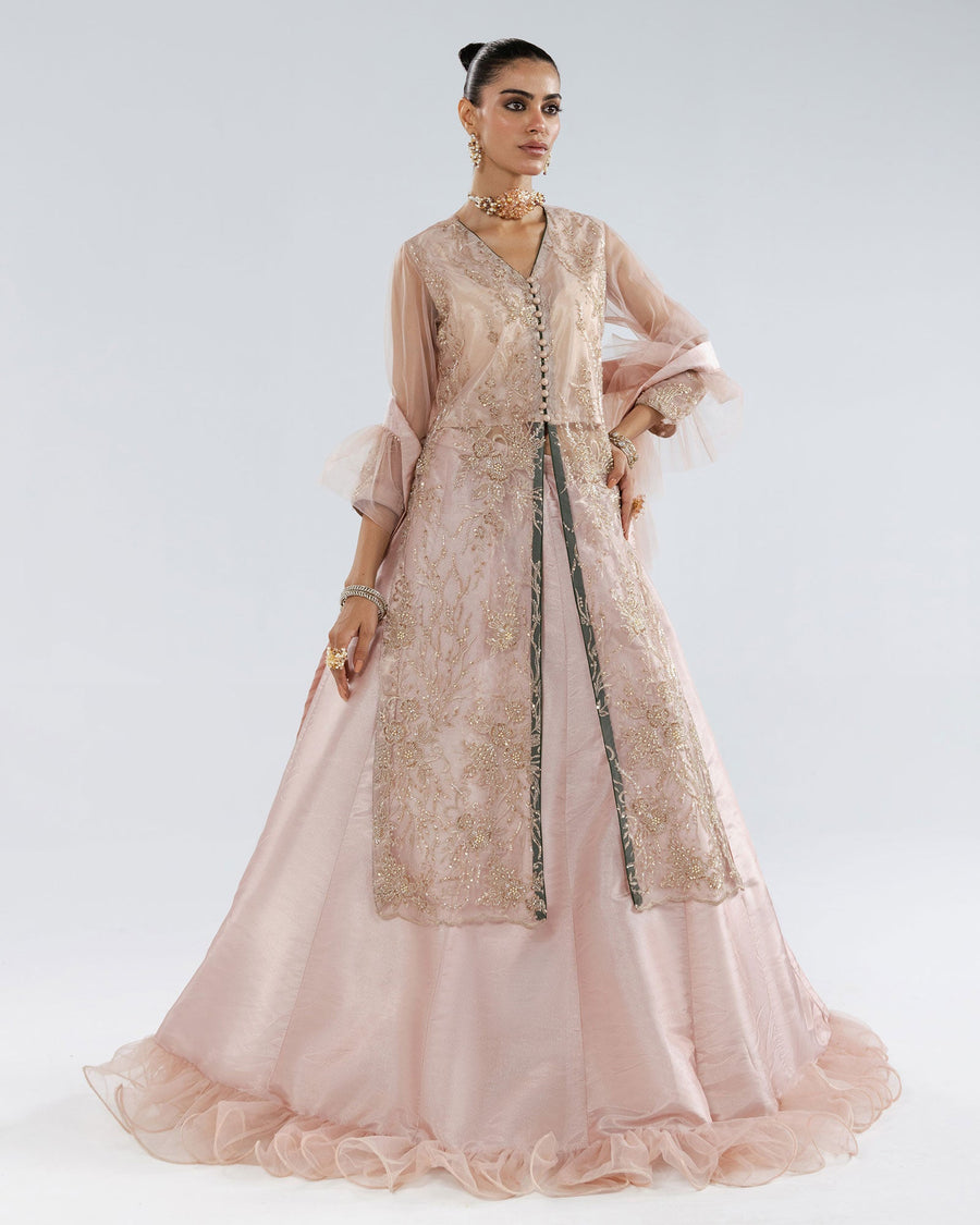 Zivah Apparel Elysian Luxury Pret 3Pc Suit ( Ready To Wear ) Kunzite