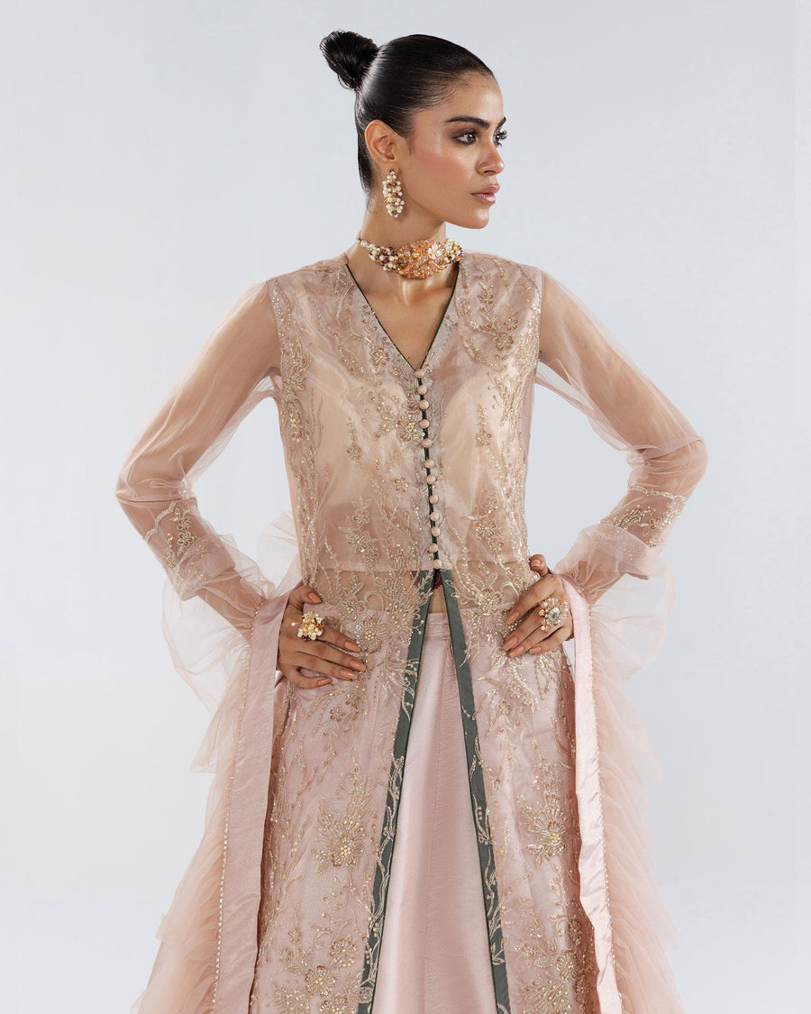 Zivah Apparel Elysian Luxury Pret 3Pc Suit ( Ready To Wear ) Kunzite