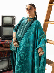 Zainab Chottani Embroidered Marina Twill Unstitched 3Pc Suit D-06 Kyana