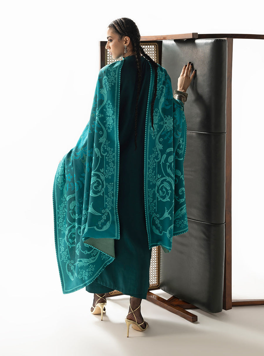 Zainab Chottani Embroidered Marina Twill Unstitched 3Pc Suit D-06 Kyana