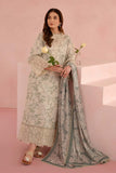 Afrozeh Floral Charm Embroidered Lawn Unstitched 3Pc Suit AL-25-V5-04 Kylon
