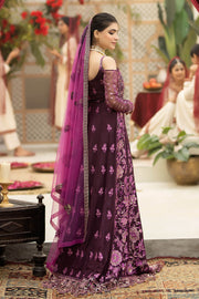 Falesia by Imrozia Premium Unstitched Organza 3Pc Suit L-261 Lucida Purple