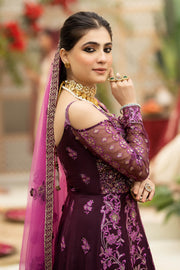 Falesia by Imrozia Premium Unstitched Organza 3Pc Suit L-261 Lucida Purple