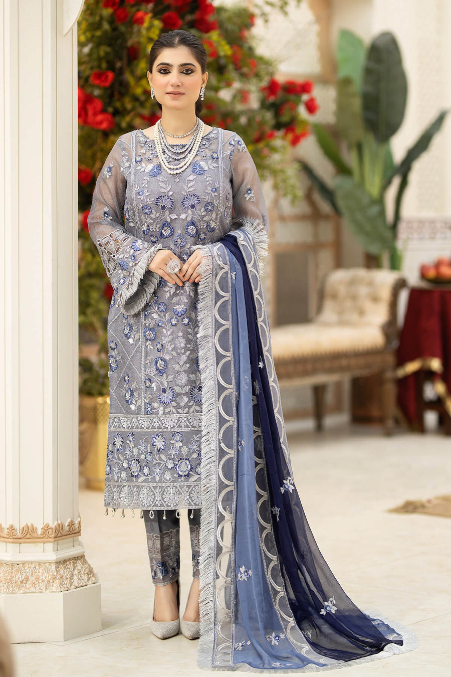 Falesia by Imrozia Premium Unstitched Masuri 3Pc Suit L-263 Valerie