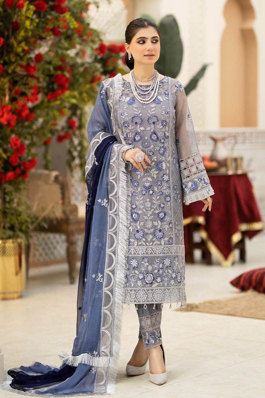 Falesia by Imrozia Premium Unstitched Masuri 3Pc Suit L-263 Valerie