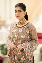 Falesia by Imrozia Premium Unstitched Organza 3Pc Suit L-265 Aubade