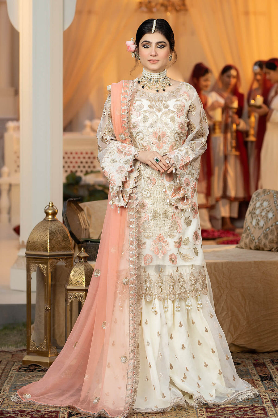Falesia by Imrozia Premium Unstitched Organza 3Pc Suit L-267 Estelle