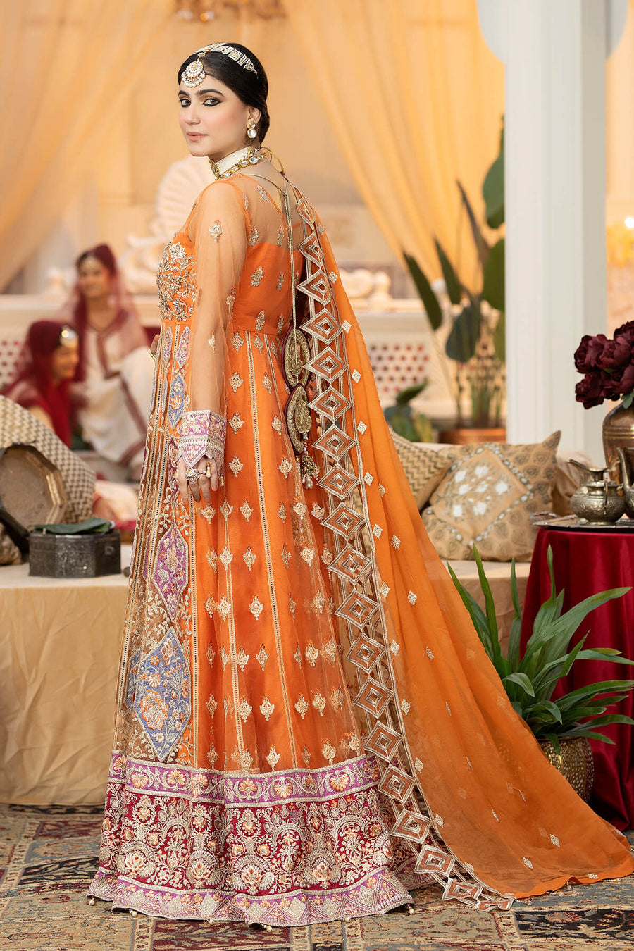 Falesia by Imrozia Premium Unstitched Net 3Pc Suit L-269 Arboreal