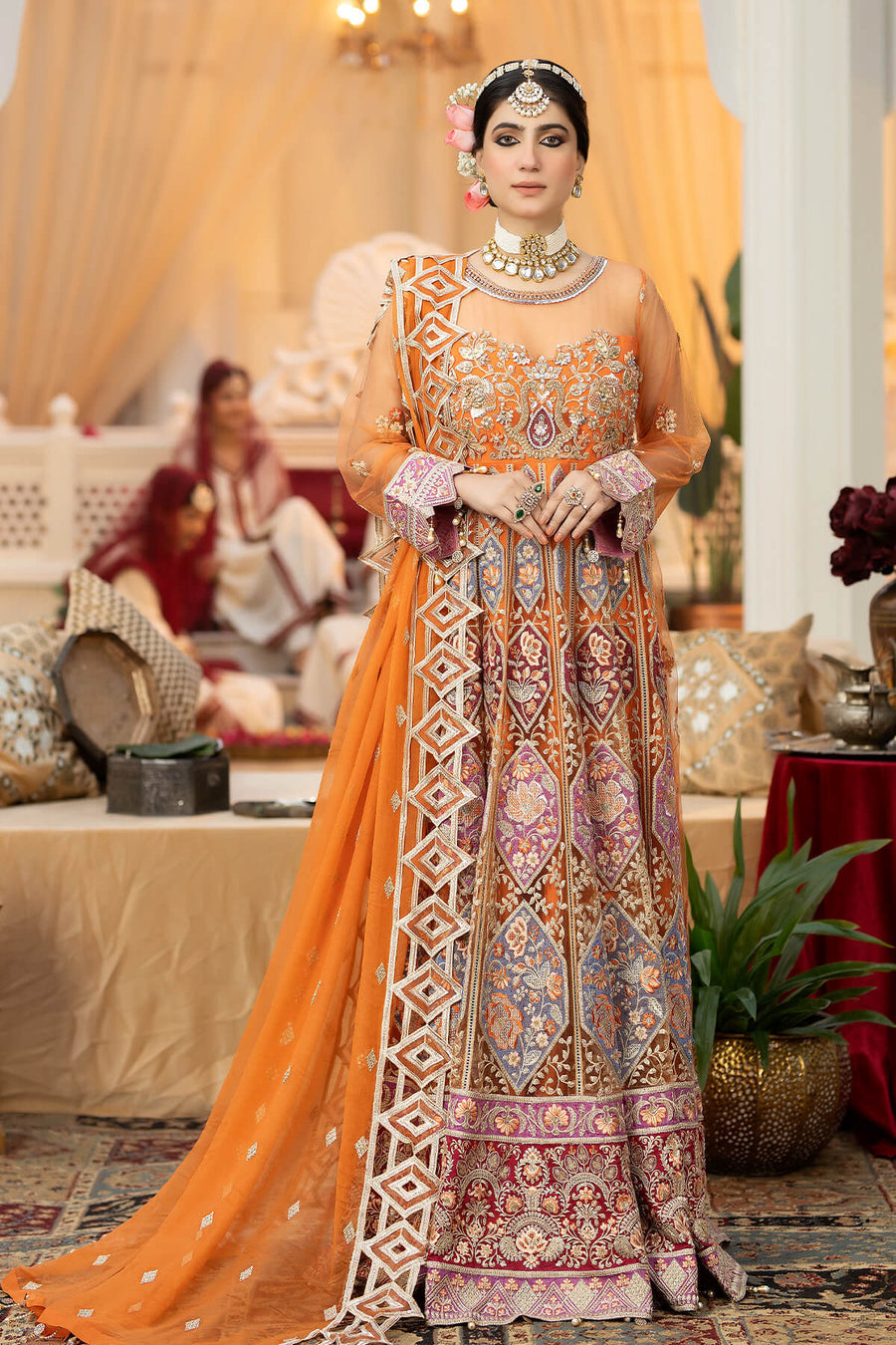 Falesia by Imrozia Premium Unstitched Net 3Pc Suit L-269 Arboreal