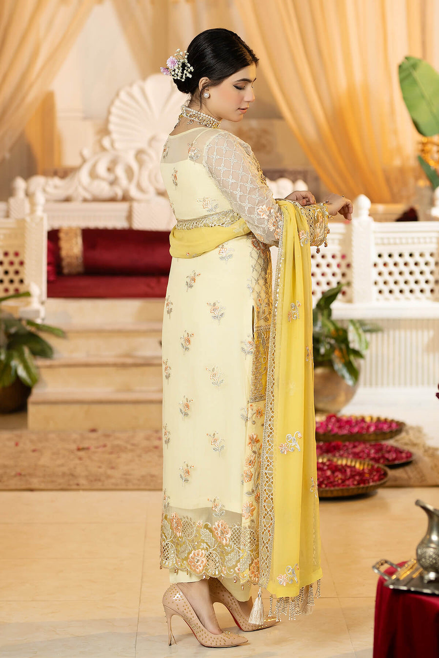 Falesia by Imrozia Premium Unstitched Chiffon 3Pc Suit L-270 Lucille