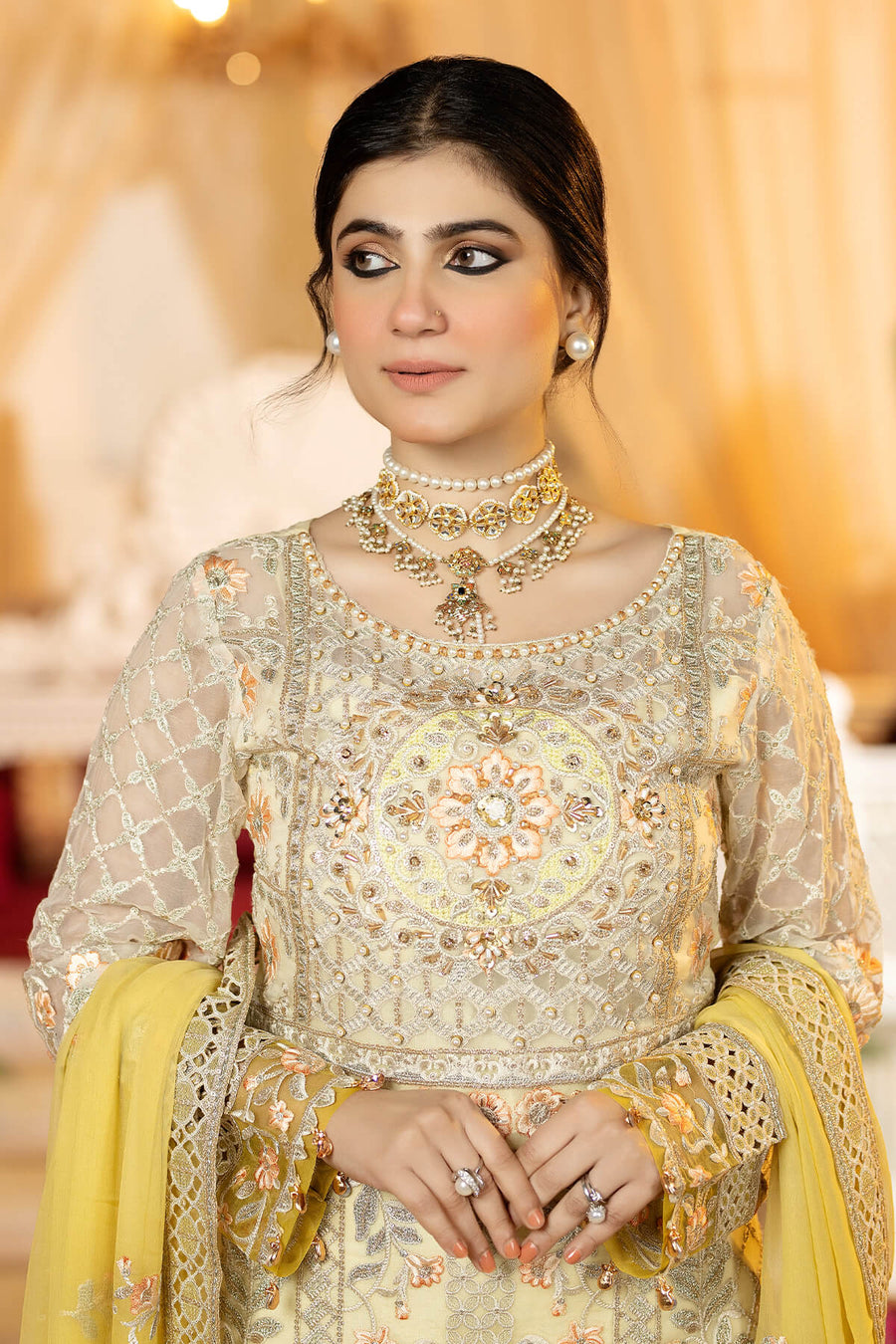 Falesia by Imrozia Premium Unstitched Chiffon 3Pc Suit L-270 Lucille