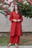 La Rosaa Basics Embroidered Self Cotton Stitched 2Pc Suit LRSA08-01 Lara