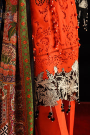 Sana Safinaz Embroidered Luxury Lawn Unstitched 3Pc Suit D-01A