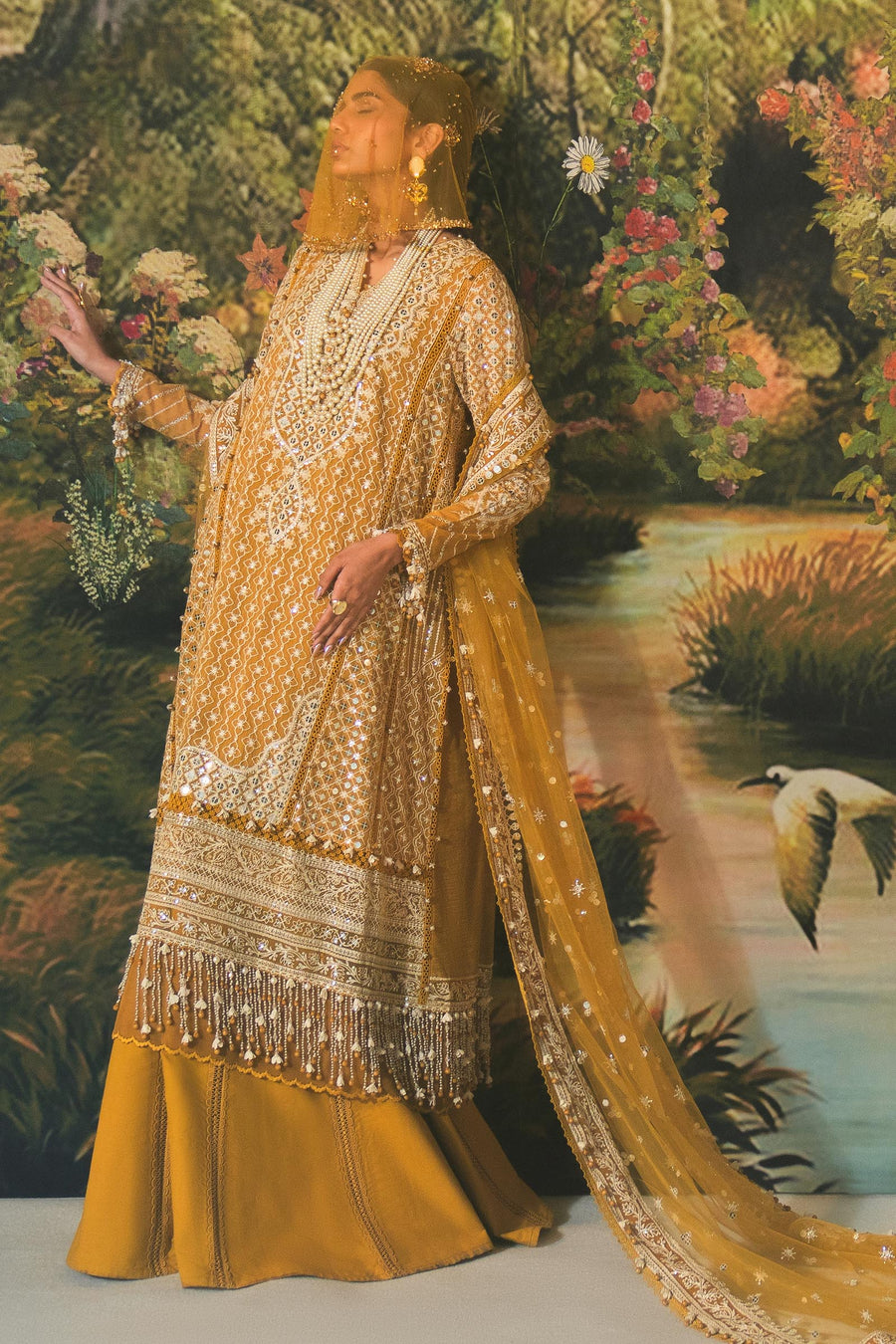 Sana Safinaz Embroidered Luxury Lawn Unstitched 3Pc Suit D-02B