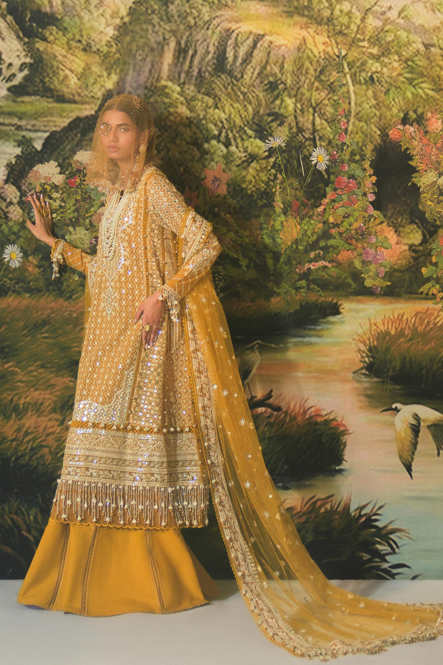 Sana Safinaz Embroidered Luxury Lawn Unstitched 3Pc Suit D-02B