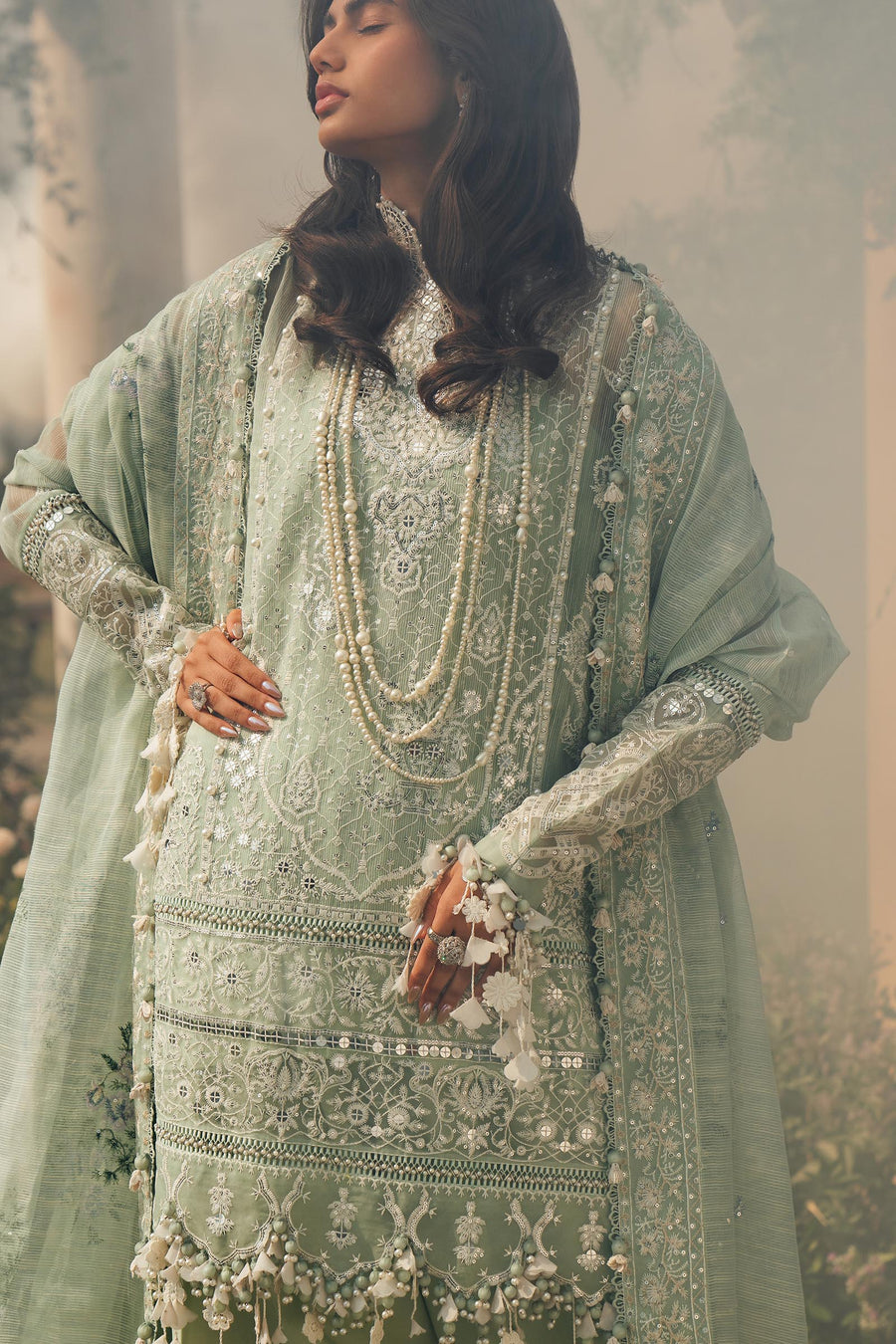 Sana Safinaz Embroidered Luxury Lawn Unstitched 3Pc Suit D-06B