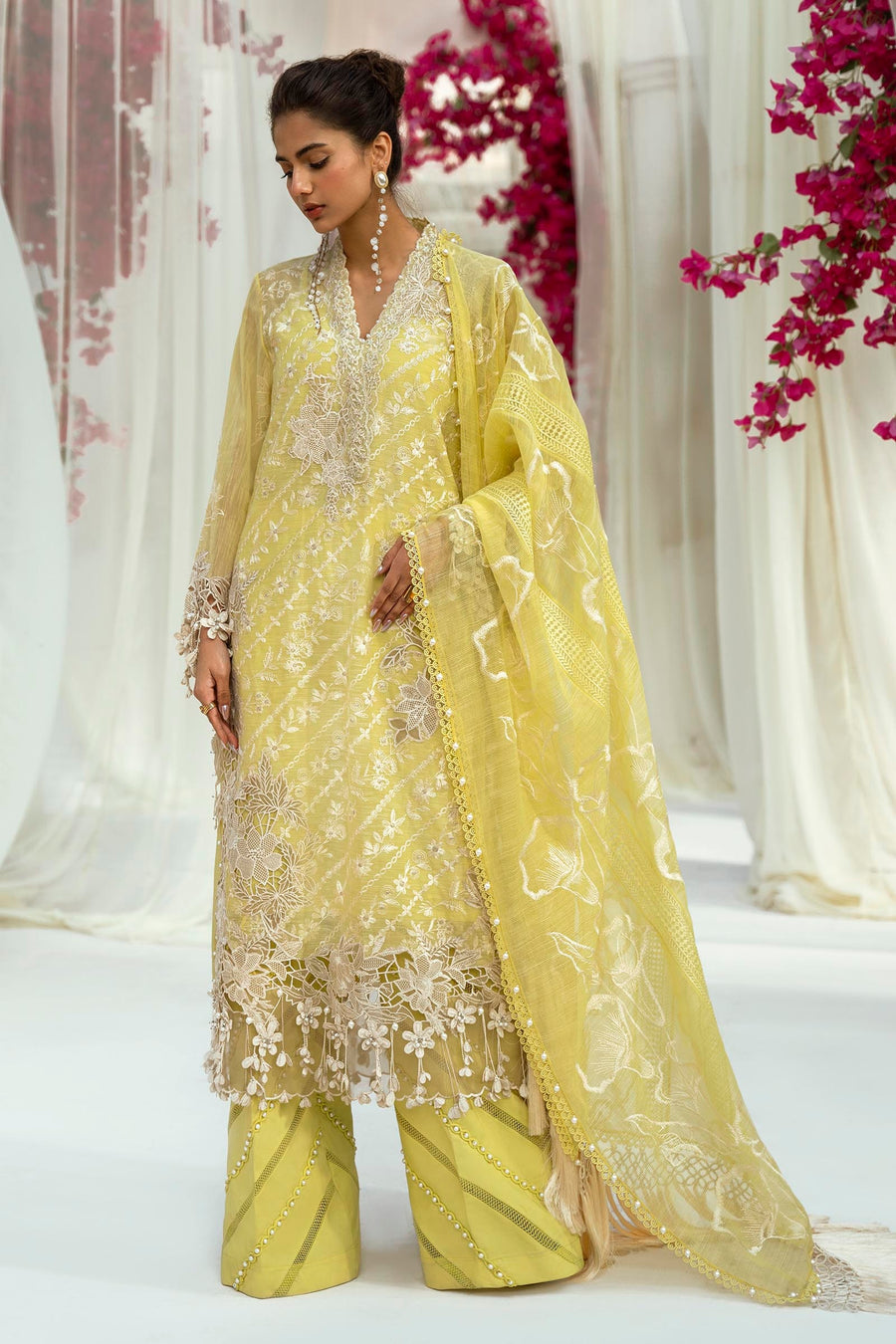 Sana Safinaz Embroidered Luxury Lawn Unstitched 3Pc Suit D-10A