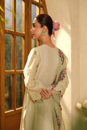 Maryam Hussain Embroidered Lawn Unstitched 3Pc Suit L25-03 Mint